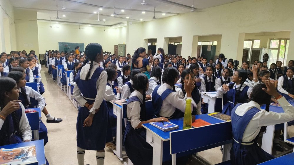 एबीसी की कार्यशाला में दानी गर्ल्स स्कूल की छात्राओं ने सीखा वॉलंटीरिंग और दायित्व