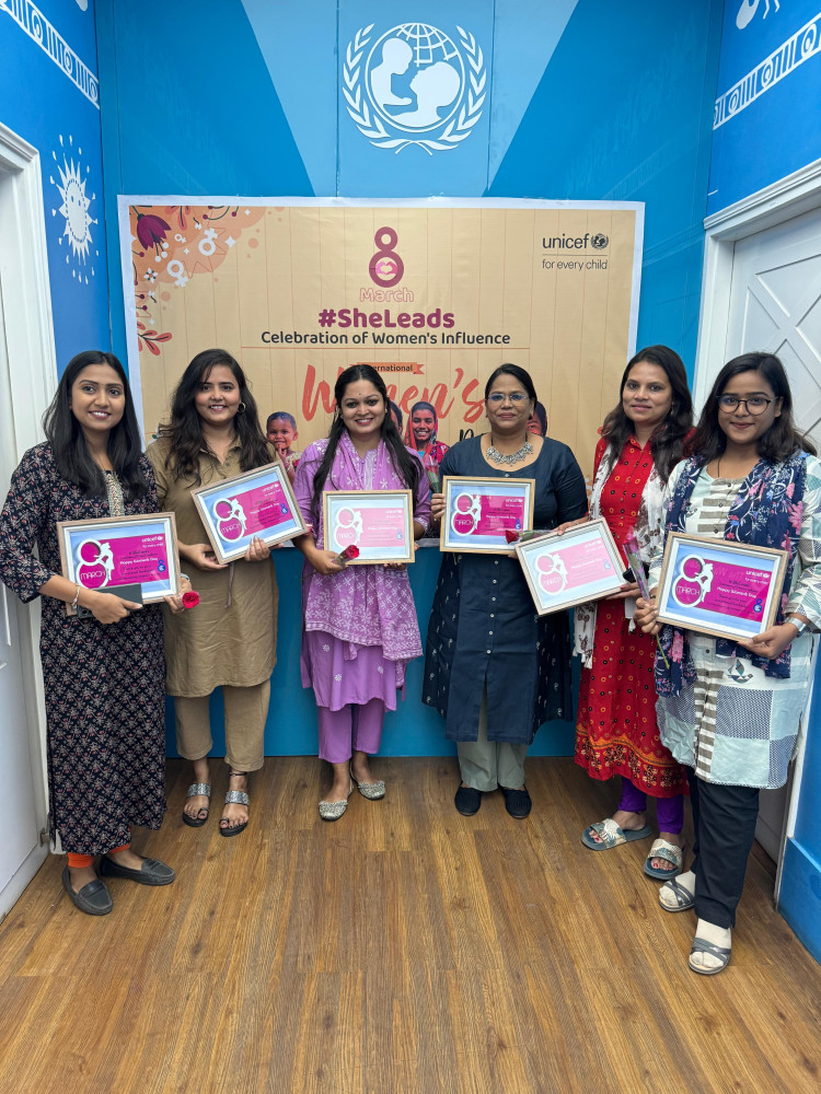 यूनिसेफ ने अंतर्राष्ट्रीय महिला दिवस पर महिला पत्रकारों के कौशल और नेतृत्व को किया सम्मानित